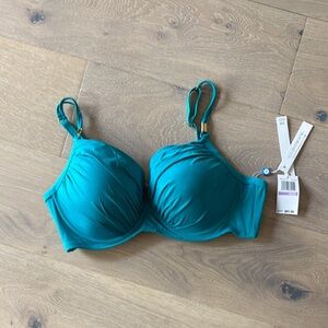 Bleu Rod Beattie Teal Bikini Top with Molded Cup